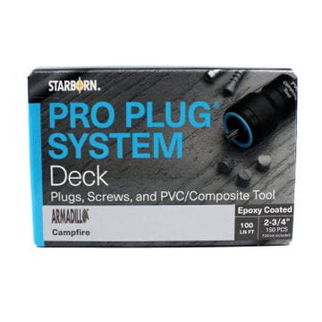 Starborn Industries Pro Plug System for Armadillo Decking - 100 Linear Feet