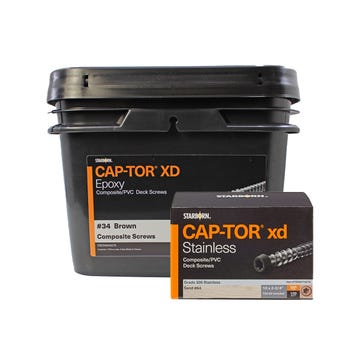 CAP-TOR® Xd Composite Epoxy Coated Deck Screws By Starborn - 350 pack