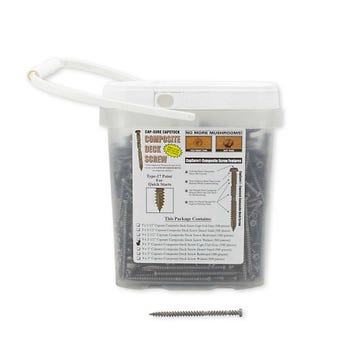 Sure Drive USA Cap-Sure #9 x 3" Star Drive Composite Deck Screws - Box of 500